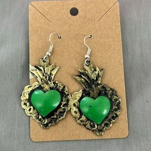 Heart fishhook Earrings